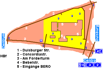 Karte BERO-Zentrum